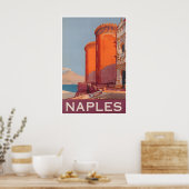 Napels Reisposter Italiaans Italië Kunstprint Poster (Keuken)