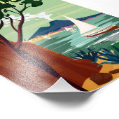 Napels Retro Reizen Poster Italië (Hoek)