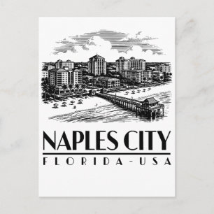 Napels Stad Florida USA Briefkaart