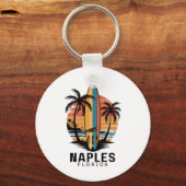 Napels Strand Florida Surfen Surfer _1 Sleutelhanger (Voorkant)