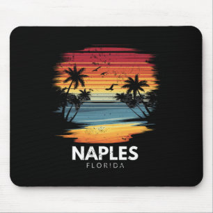 Napels Strand Florida Surfplank Surfen Vintage Muismat
