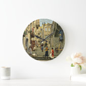 Napels Street Scene - Paul G. Fischer schilderij Grote Klok (Huis)