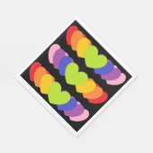 Napels van de Zwarte Partij met regenboogkleurige Servet (Hoek)