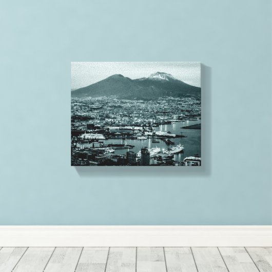 Napels-Vesuvius Canvas Afdruk (Insitu (Houten vloer))