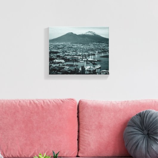 Napels-Vesuvius Canvas Afdruk (Insitu (Woonkamer))