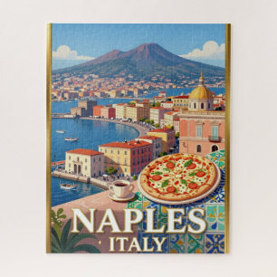 Napels Vesuvius Middellandse Zee Waterkant Legpuzzel