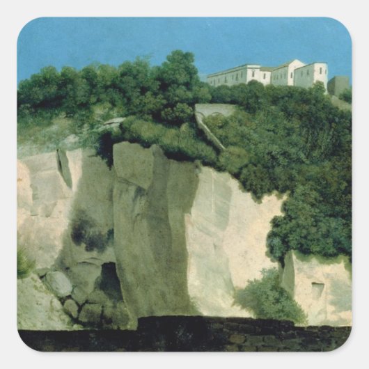 Napels Vierkante Sticker (Voorkant)