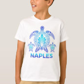  Napels Zee langs de Indische Oceaan Turtle Souven T-shirt (Voorkant)