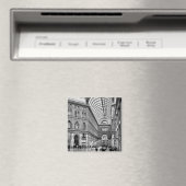 Napels zwart en wit (Napels) Magneet (Insitu (Vaatwasser))