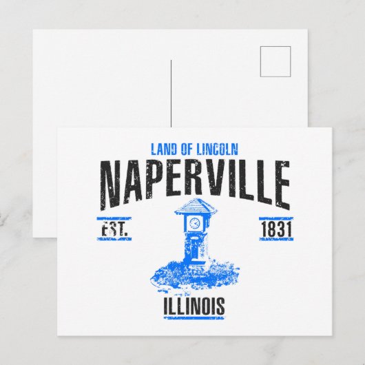 Naperville Briefkaart (Voorkant / Achterkant)
