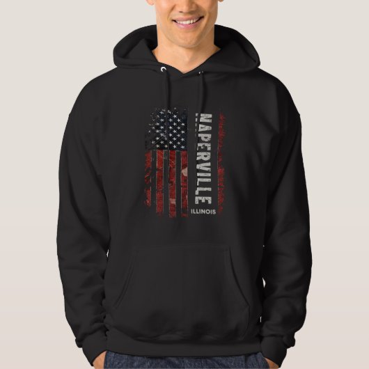 Naperville Illinois Hoodie (Voorkant)