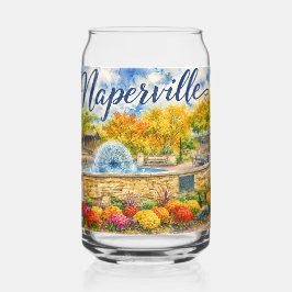 Naperville Illinois Paardenbloemfontein Riverwalk Blikvorm Glas