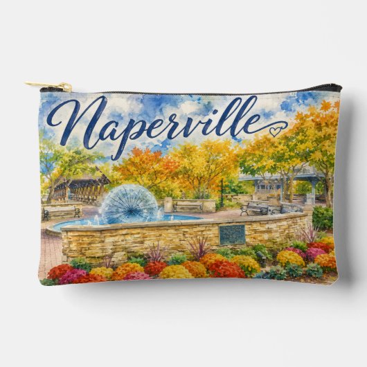 Naperville Illinois Paardenbloemfontein Riverwalk Etui (Voorkant)