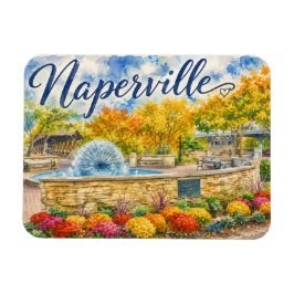 Naperville Illinois Paardenbloemfontein Riverwalk Magneet