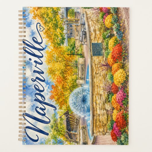 Naperville Illinois Paardenbloemfontein Riverwalk Planner (Voorkant)