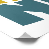 Naperville Illinois Retro Wave Poster (Hoek)