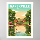 Naperville Illinois uit het verleden Poster (Voorkant)
