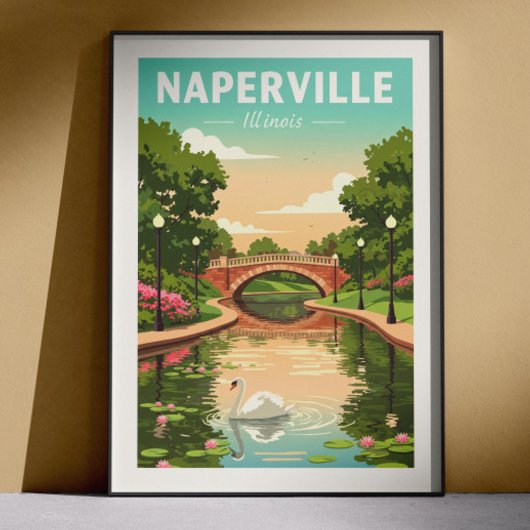 Naperville Illinois uit het verleden Poster
