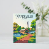 Naperville Riverwalk VS Briefkaart (Staand voorkant)