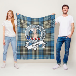 Napier Ancient Clan Badge Tartan Pset Fleece Deken