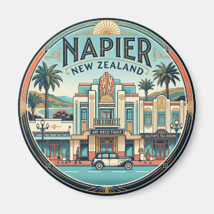 Napier Art Deco Historische Buurt Nieuw-Zeeland Magneet