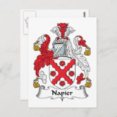 Napier Family Crest Briefkaart (Voorkant / Achterkant)