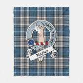 Napier Modern Clan Badge Tartan Plaid Fleece Deken (Voorkant)