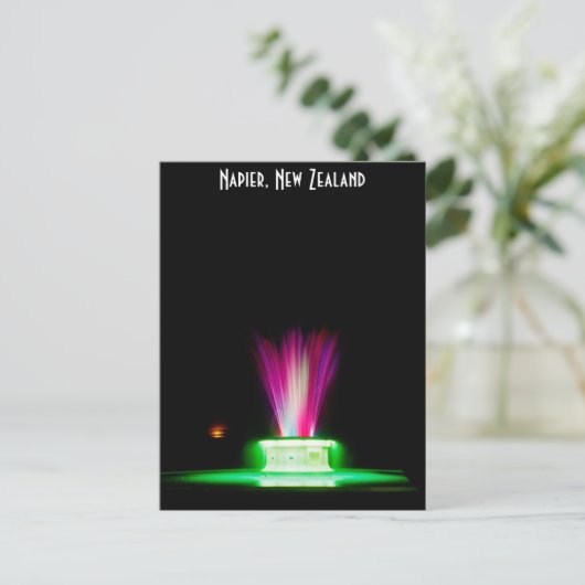 Napier NZ-fontein Briefkaart (Staand voorkant)