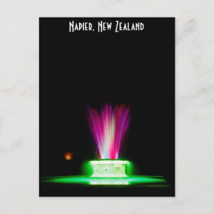 Napier NZ-fontein Briefkaart