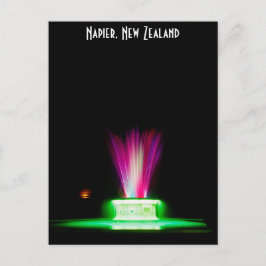 Napier NZ-fontein Briefkaart