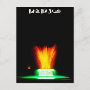 Napier NZ-fontein Briefkaart