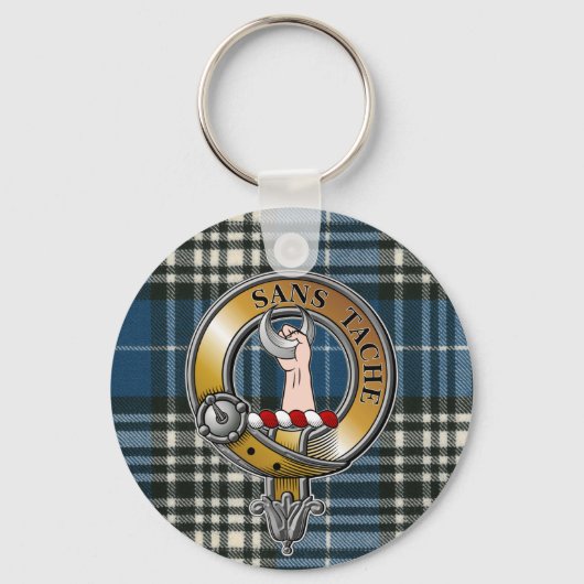 Napier Tartan & Badge Sleutelhanger (Voorkant)