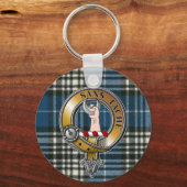 Napier Tartan & Badge Sleutelhanger (Voorkant)