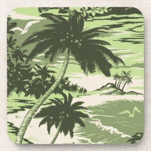 Napili Bay Hawaïaanse kurken rug onderzetters