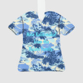 Napili Bay Hawaiian Island Schilderachtig Aloha Sh Ornament (achterkant)