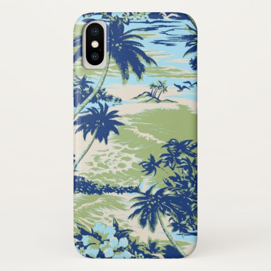 Napili Bay Hawaiian Island Schilderachtig Moss Case-Mate iPhone Case (Achterkant)