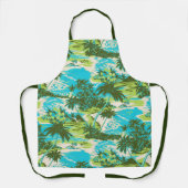 Napili Bay Hawaiian Island Schilderachtig - Turquo Schort (Voorkant)