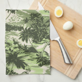 Napili Bay Hawaiian keukenhanddoek (Quarter Fold)