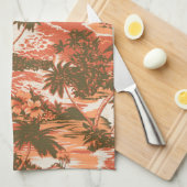 Napili Bay Hawaiian keukenhanddoek (Quarter Fold)