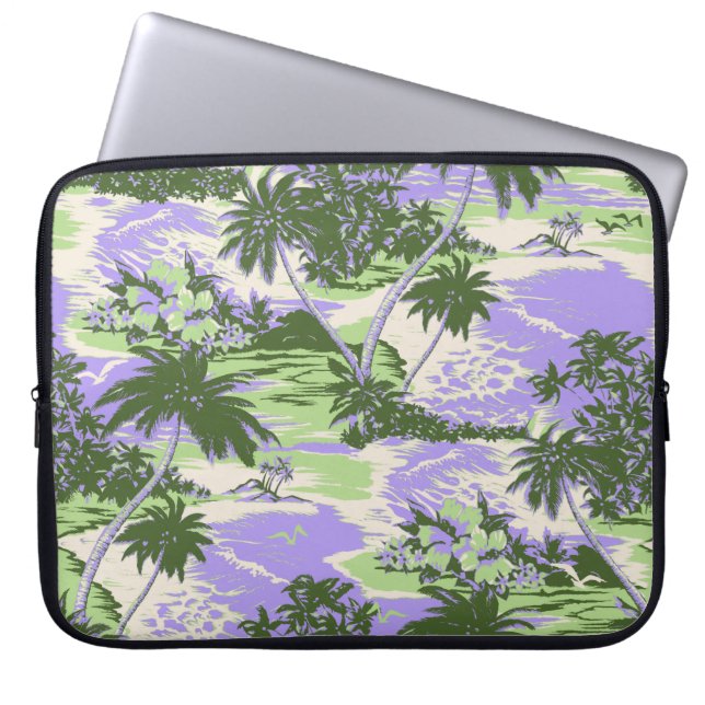 Napili Bay Hawaiian Neopree Wetsuit Laptop Sleeve (Voorkant)