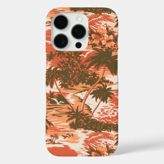 Napili Bay Hawaiian Tropisch Sinaasappel Case-Mate iPhone Case (Achterkant)