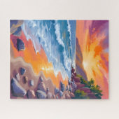 Napili Bay Sunset Maui Hawaii Painting Legpuzzel (Horizontaal)