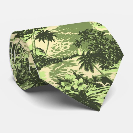 Napili Bay Tropische Hawaiian Neckties Stropdas (Opgerold)