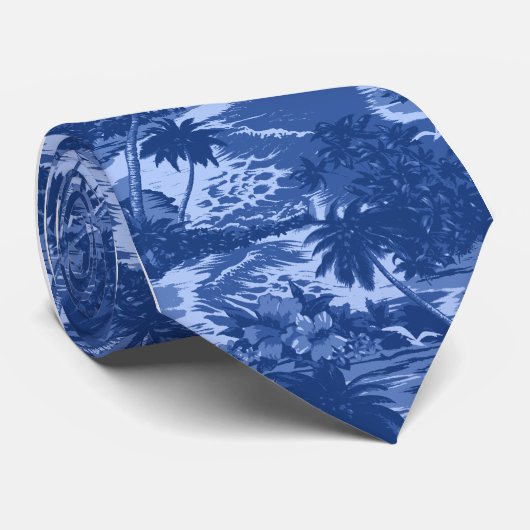 Napili Bay Tropische Hawaiian Neckties Stropdas (Opgerold)
