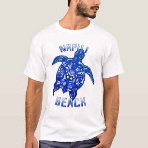 Napili Beach Hawaï vakantie Tribale Schildpad T-shirt