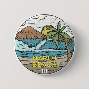Napili Beach Hawaii  Ronde Button 5,7 Cm