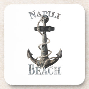 Napili Beach Hawaii Vacation Nautical Anchor Bier Onderzetter