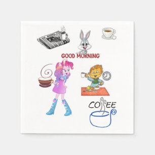 Napkin Coffee Tea Servetten