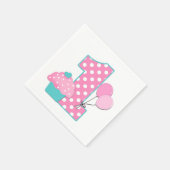 Napkin/Eerste verjaardag Servetten (Hoek)