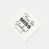Napkin - Kus de Miss tot ziens Servet (Hoek)